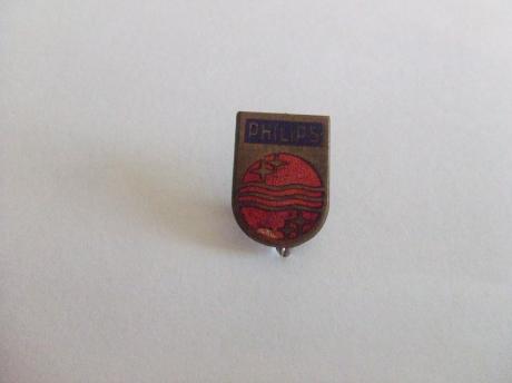radio-tv Phillips brons-rood emaille